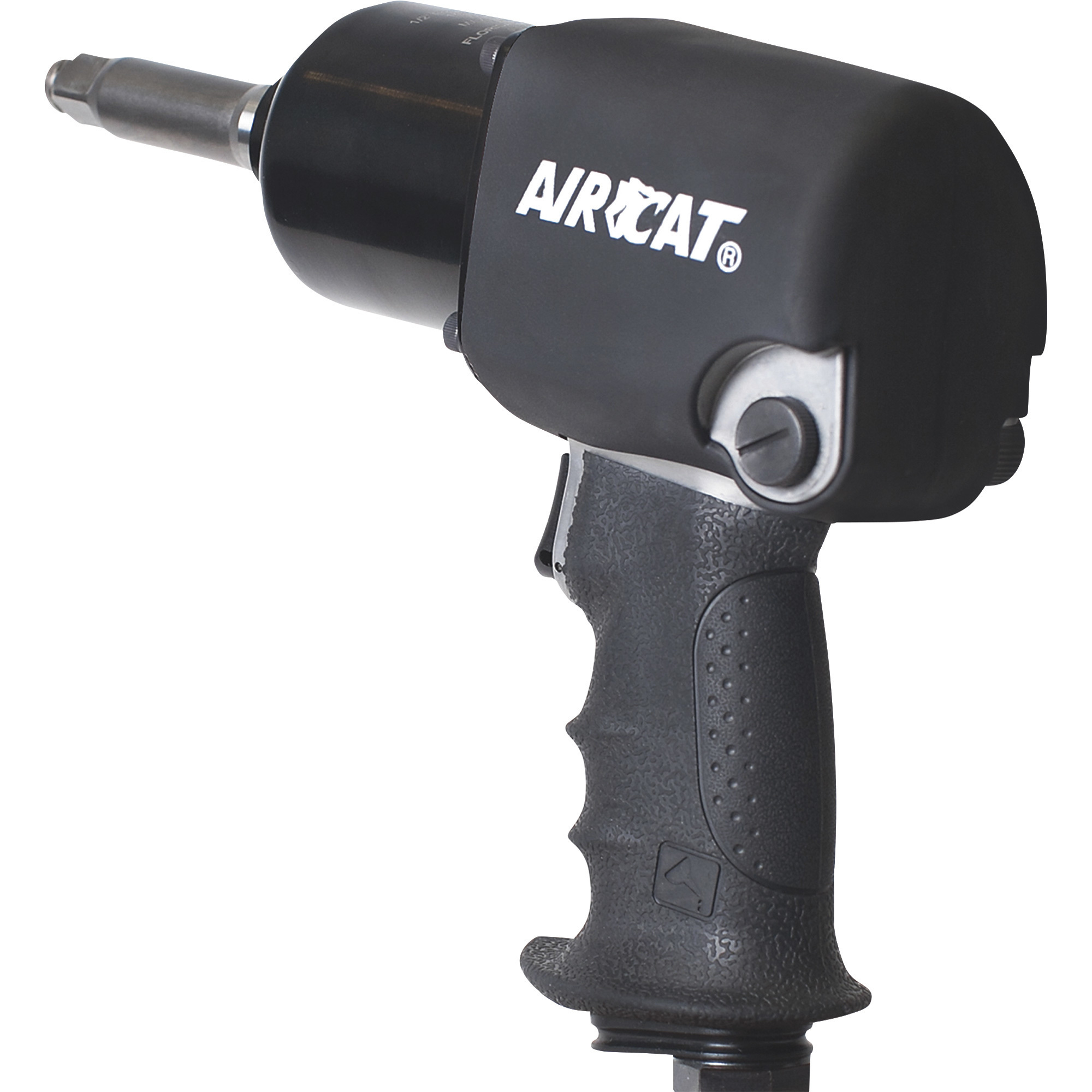 AIRCAT Extended Air Impact Wrench, 1/2in. Drive, 725ft./lbs. Torque with 2in. Anvil, Model# 1460-XL-2